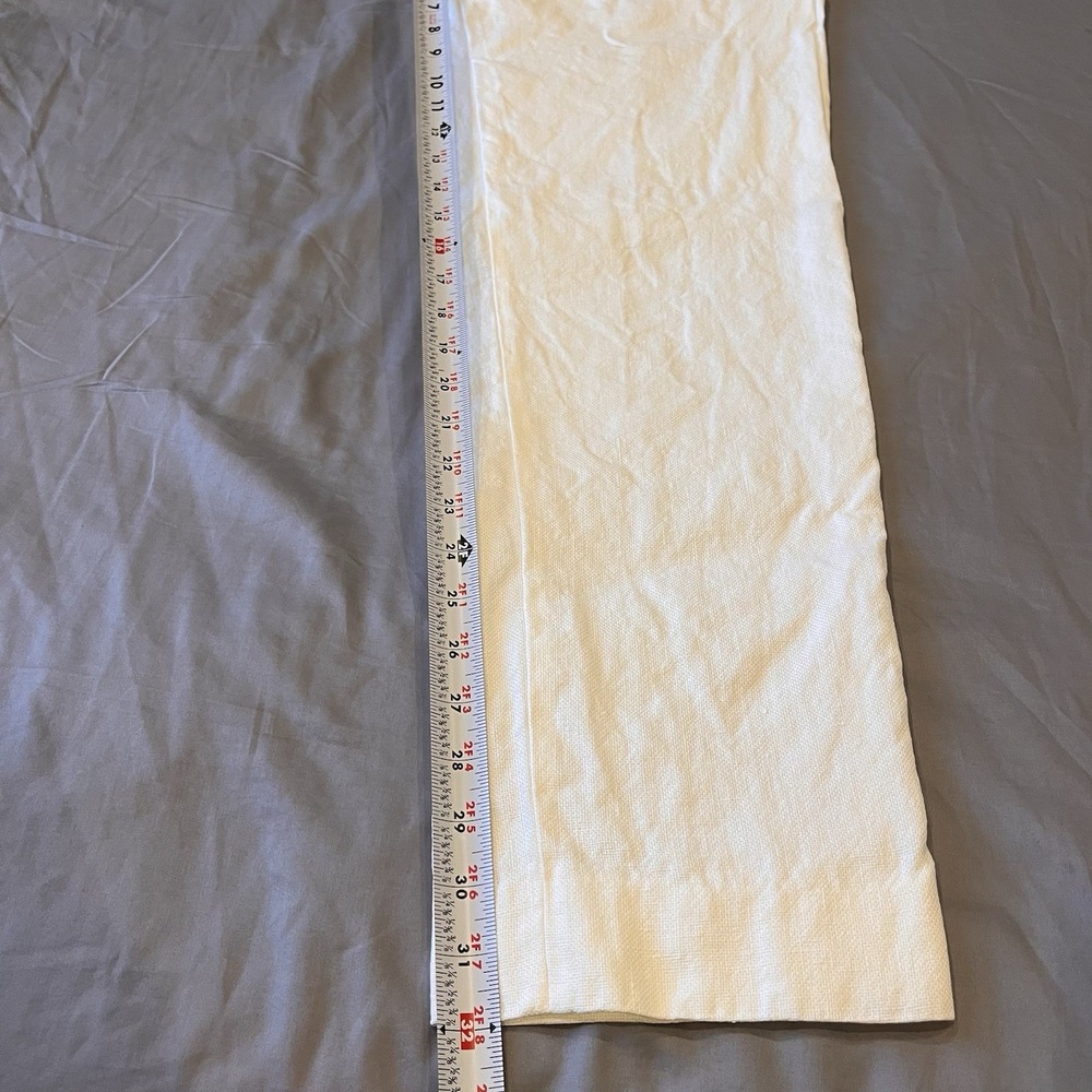 Todd Snyder Italian Linen White Sutton Trousers Size 36X34 Coastal Resort Career - Picture 5 of 11